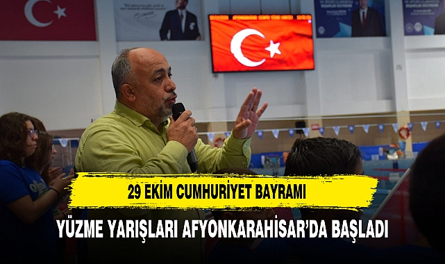 29 Ekim Cumhuriyet Bayramı Yüzme Yarışları Afyonkarahisar’da Başladı