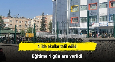 4 ilde okullar tatil edildi: Eğitime 1 gün ara verildi