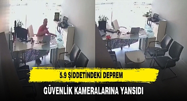 5.9 Şiddetindeki Deprem Güvenlik Kameralarına Yansıdı