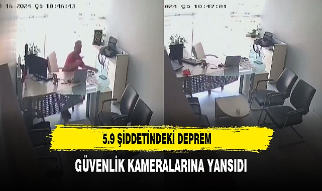 5.9 Şiddetindeki Deprem Güvenlik Kameralarına Yansıdı