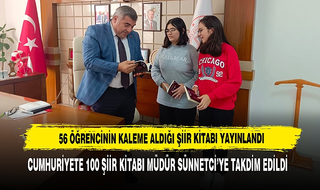 56 Öğrencinin Kaleme Aldığı Şiir Kitabı Yayınlandı