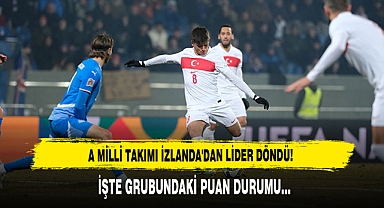 A Milli Takımı İzlanda'dan Lider Döndü!