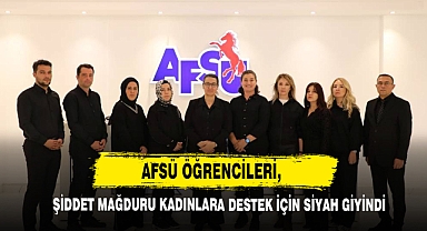 AFSÜ Öğrencileri, Şiddet Mağduru Kadınlara Destek İçin Siyah Giyindi