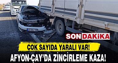 AFYON-ÇAY'DA ZİNCİRLEME KAZA!