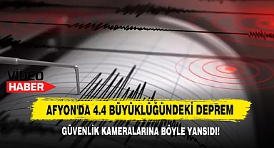 Afyon'da 4.4 Büyüklüğündeki Deprem Güvenlik Kameralarına Böyle Yansıdı!
