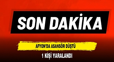 Afyon’da Asansör Düştü 1 Kişi Yaralandı