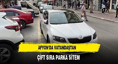 Vatandaştan Çift Sıra Parka Sitem