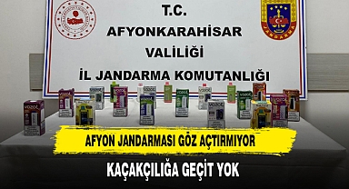 Afyon Jandarması Göz Açtırmıyor Kaçakçılığa Geçit Yok