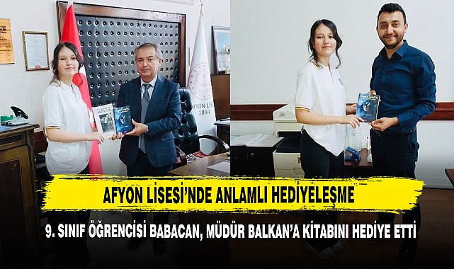Afyon Lisesi’nde Anlamlı Hediyeleşme