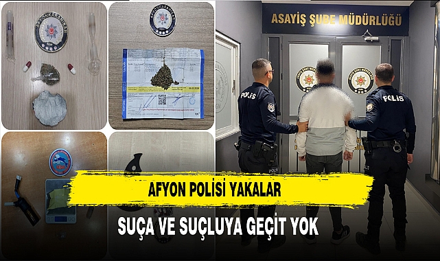 Afyon Polisi Yakalar Suça ve Suçluya Geçit Yok