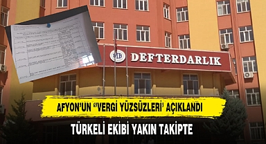 AFYON'UN ''VERGİ YÜZSÜZLERİ' AÇIKLANDI BAKAN ŞİMŞEK SİNYALİNİ VERMİŞTİ