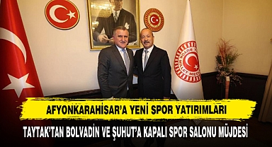 Afyonkarahisar’a Yeni Spor Yatırımları