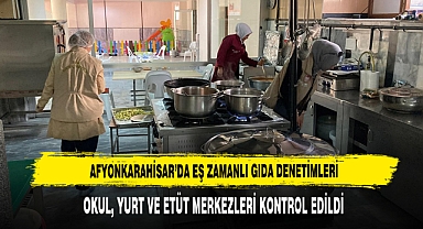 Afyonkarahisar’da Eş Zamanlı Gıda Denetimleri