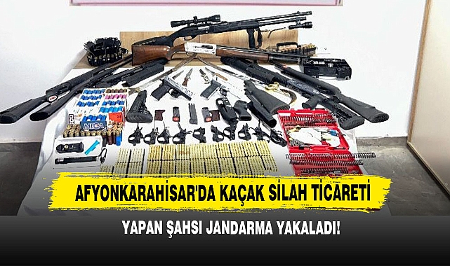 Afyonkarahisar'da Kaçak Silah Ticareti Yapan Şahsı Jandarma Yakaladı!