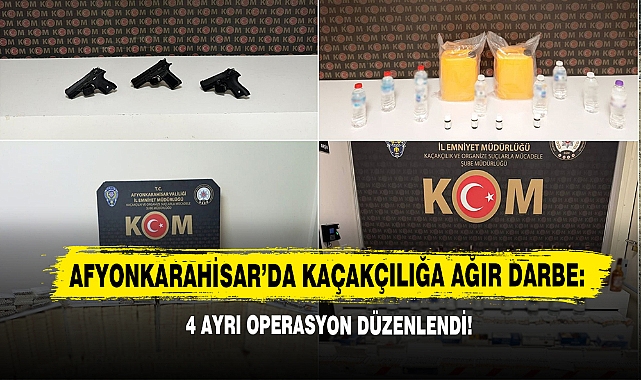 Afyonkarahisar’da Kaçakçılığa Ağır Darbe!