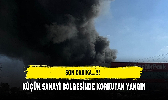 Afyonkarahisar'da Küçük Sanayi Bölgesinde Korkutan Yangın
