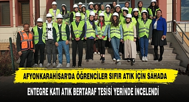Afyonkarahisar'da Öğrenciler Sıfır Atık İçin Sahada