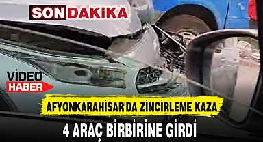 AFYONKARAHİSAR'DA ZİNCİRLEME KAZA! 