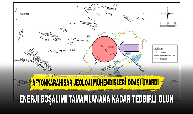 AFYONKARAHİSAR JEOLOJİ MÜHENDİSLERİ ODASI UYARDI