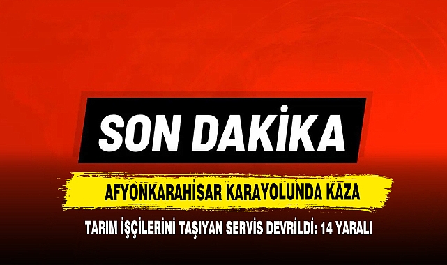 Afyonkarahisar-Konya Karayolunda Tarım İşçilerini Taşıyan Minibüs Kaza Yaptı