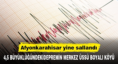 AFYONKARAHİSAR YİNE SALLANDI