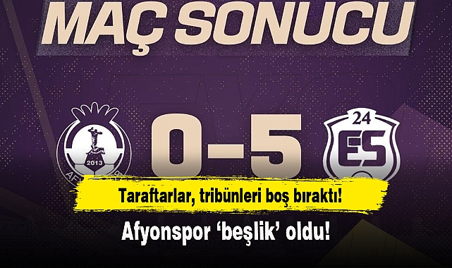 Afyonspor 'beşlik' oldu!