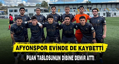 AFYONSPOR EVİNDE DE KAYBETTİ