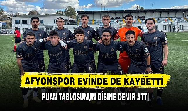  AFYONSPOR EVİNDE DE KAYBETTİ