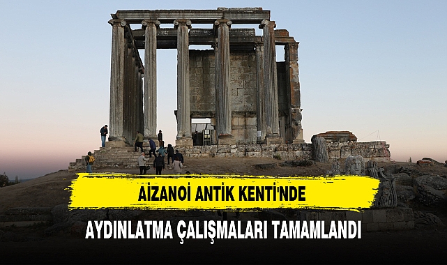 AİZANOİ ANTİK KENTİ'NDE AYDINLATMA ÇALIŞMALARI TAMAMLANDI