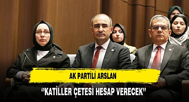 AK Partili Arslan ‘’Katiller Çetesi Hesap Verecek’’