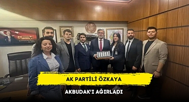AK PARTİLİ ÖZKAYA AKBUDAK'I AĞIRLADI
