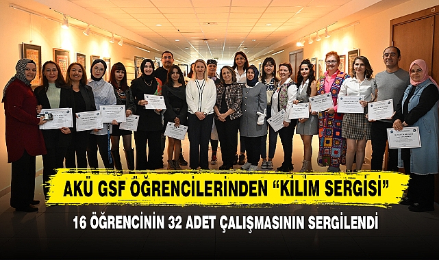 AKÜ GSF Öğrencilerinden “Kilim Sergisi”