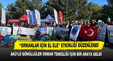AKÜ’lü Gönüllüler Orman Temizliği İçin Bir Araya Geldi