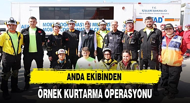 ANDA EKİBİNDEN ÖRNEK KURTARMA OPERASYONU
