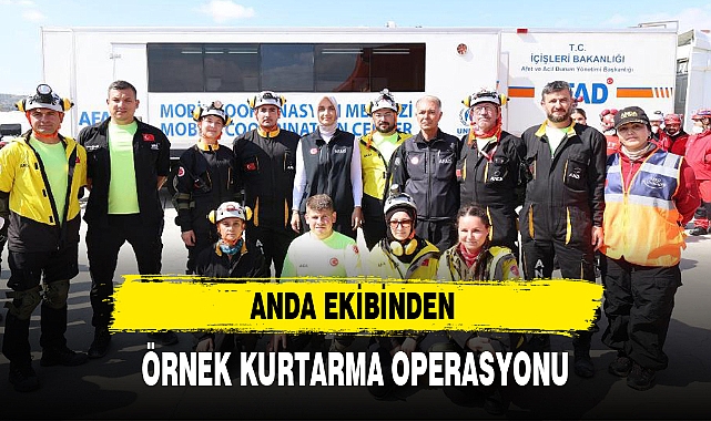 ANDA EKİBİNDEN ÖRNEK KURTARMA OPERASYONU