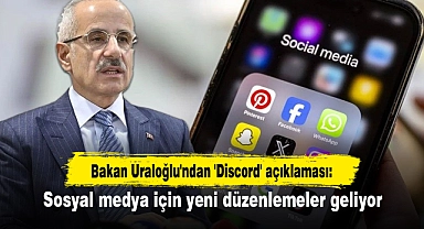 Bakan Uraloğlu'ndan 'Discord' açıklaması: Sosyal medya için yeni düzenlemeler geliyor