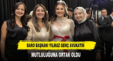 Baro Başkanı Yılmaz Genç Avukatın Mutluluğuna Ortak Oldu