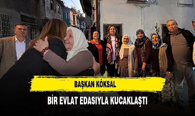 Başkan Köksal Bir Evlat Edasıyla Kucaklaştı
