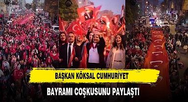 Başkan Köksal Cumhuriyet Bayramı Coşkusunu Paylaştı