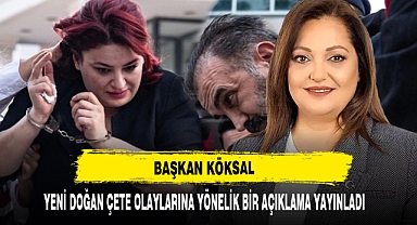 Başkan Köksal Yeni Doğan Çete Olaylarına Yönelik Bir Açıklama Yayınladı