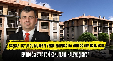 Başkan Koyuncu Müjdeyi Verdi Emirdağ’da Yeni Dönem Başlıyor!