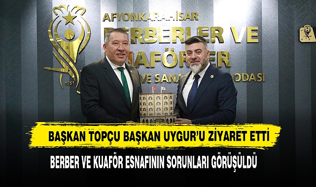 Başkan Topçu Başkan Uygur’u Ziyaret Etti