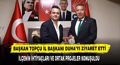 Başkan Topçu İl Başkanı Duha’yı Ziyaret Etti