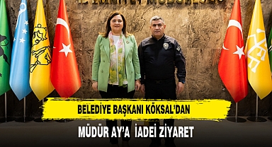 Belediye Başkanı Köksal’dan Müdür Ay’a İadei Ziyaret