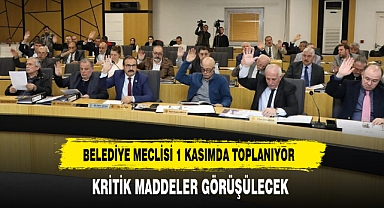 Belediye Meclisi 1 Kasımda Toplanıyor Kritik Maddeler Görüşülecek