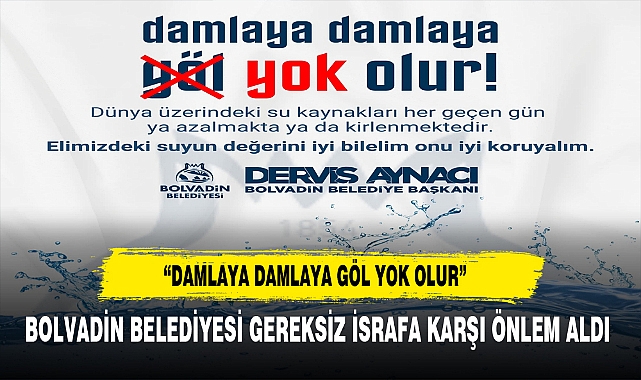 BOLVADİN BELEDİYESİ GEREKSİZ İSRAFA KARŞI ÖNLEM ALDI