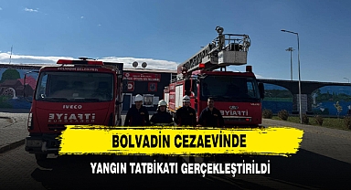 Bolvadin Cezaevinde Yangın Tatbikatı Gerçekleştirildi