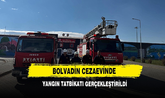 Bolvadin Cezaevinde Yangın Tatbikatı Gerçekleştirildi