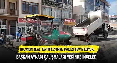 BOLVADİN’DE ALTYAPI İYİLEŞTİRME PROJESİ DEVAM EDİYOR…