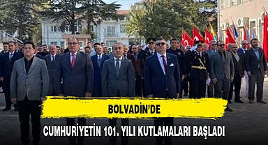 BOLVADİN'DE CUMHURİYETİN 101. YILI KUTLAMALARI BAŞLADI